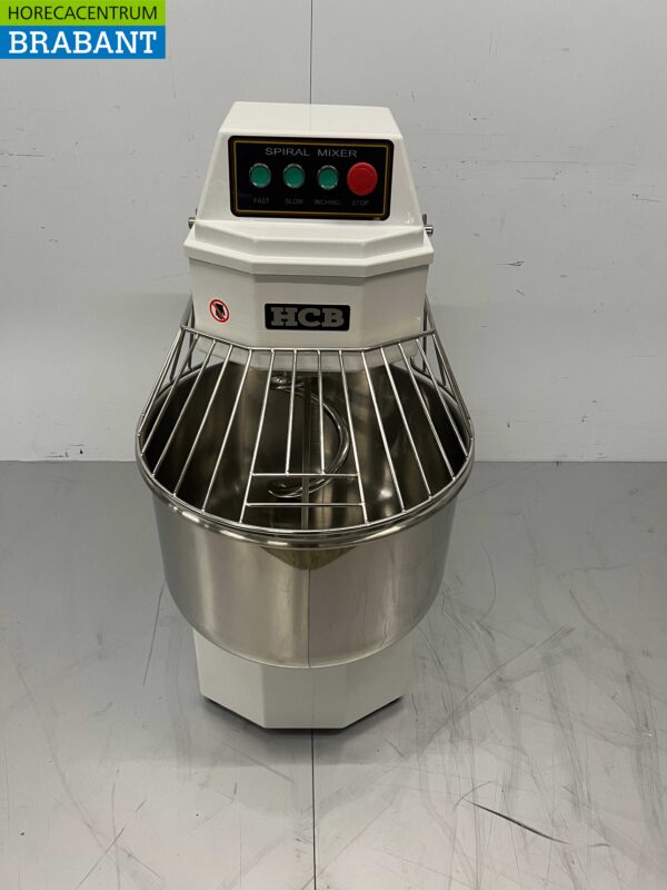 Pétrin spirale HCB en acier inoxydable 50 litres 230V Horeca