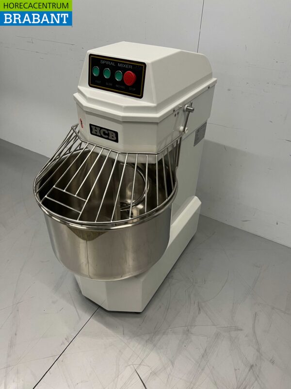 Pétrin spirale HCB en acier inoxydable 50 litres 230V Horeca – Image 2