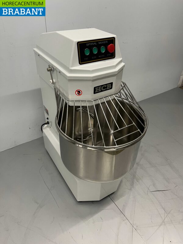 Pétrin spirale HCB en acier inoxydable 50 litres 230V Horeca – Image 3