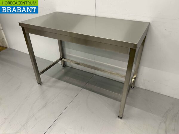 Table de travail en acier inoxydable Basic-line 120 x 60 x 85 cm Restauration – Image 2
