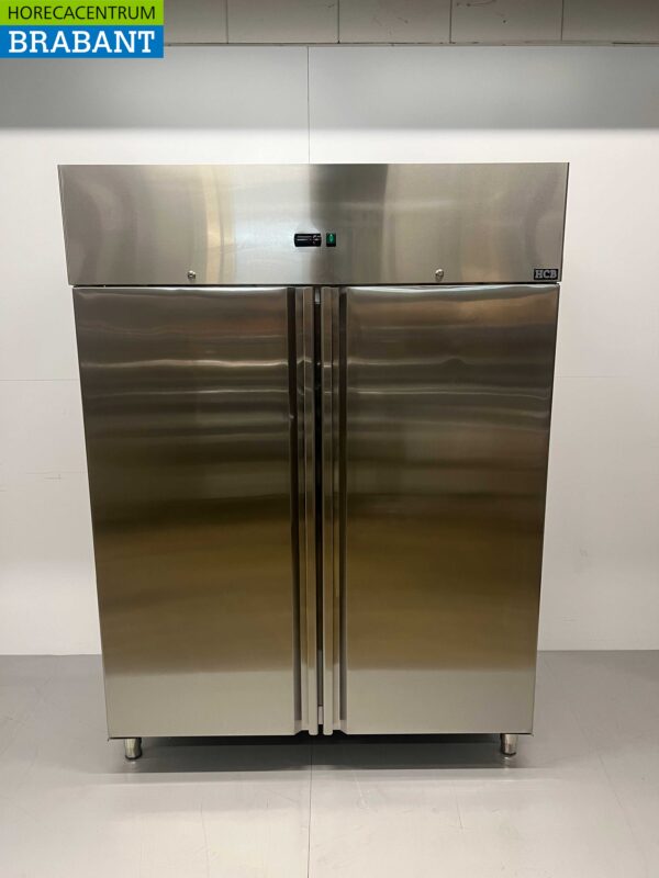 Acier inoxydable Réfrigérateur 2 portes Monobloc 1350 litres 230V Horeca