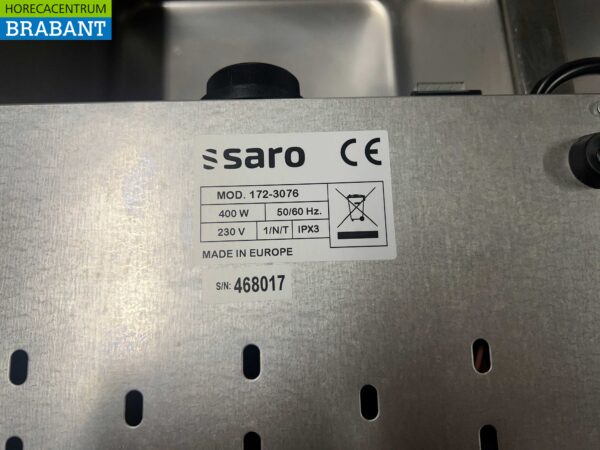 Acier inoxydable Saro ROM Plaque chauffante Rechaud 33 x 53 cm 230V Horeca – Image 4