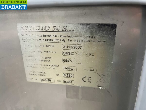 Acier inoxydable Studio54 Réfrigérateur 600 litres 230V Horeca – Image 5