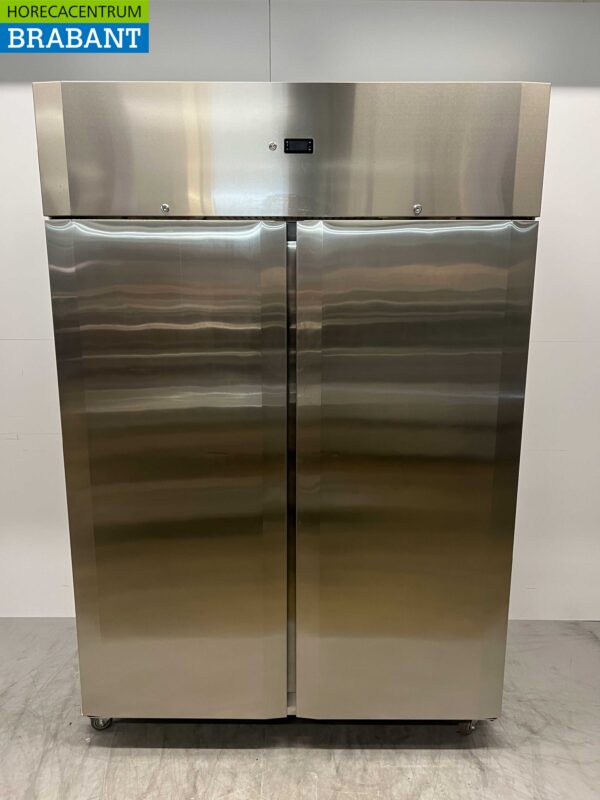 Acier inoxydable CoolHead Réfrigérateur à deux portes 1255 litres 230V Horeca