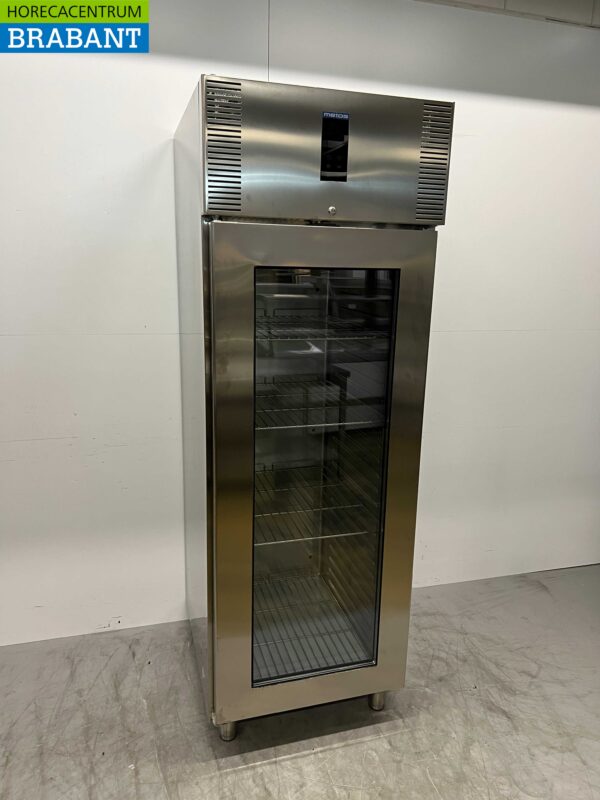 Réfrigérateur à porte vitrée Polaris en acier inoxydable 562 litres 230V Horeca – Image 2