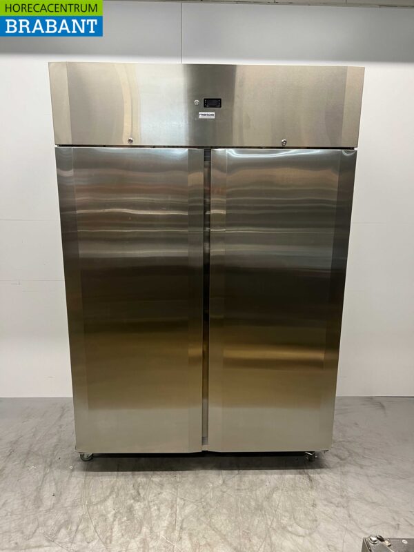 Acier inoxydable CoolHead Congélateur à deux portes Congélateur 1255 litres 230V Horeca