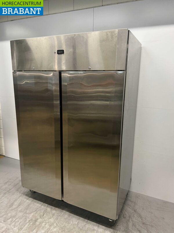 Acier inoxydable CoolHead Congélateur à deux portes Congélateur 1255 litres 230V Horeca – Image 2