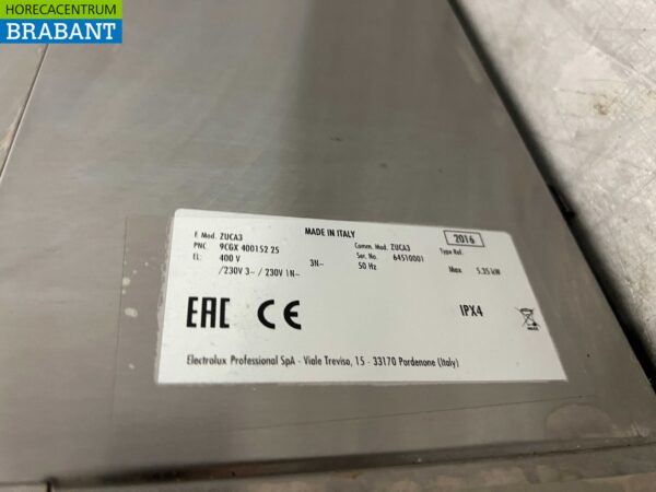 Lave-vaisselle Zanussi Zuca3 en acier inoxydable Chargement frontal 400V Horeca – Image 6