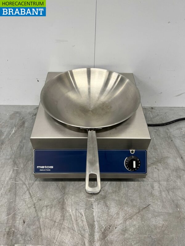 Acier inoxydable Scholl (Metos) Induction wok brûleur wok plaque wok avec poêle wok 5 kW 400V Horeca