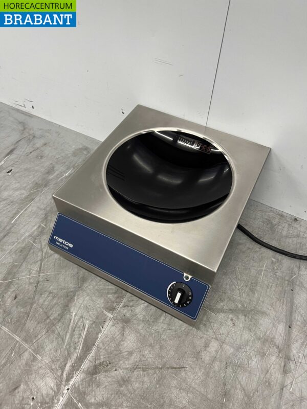 Acier inoxydable Scholl (Metos) Induction wok brûleur wok plaque wok avec poêle wok 5 kW 400V Horeca – Image 3