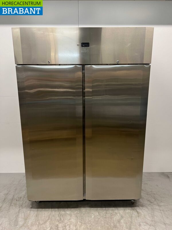 Acier inoxydable CoolHead Congélateur à deux portes Congélateur 1255 litres 230V Horeca