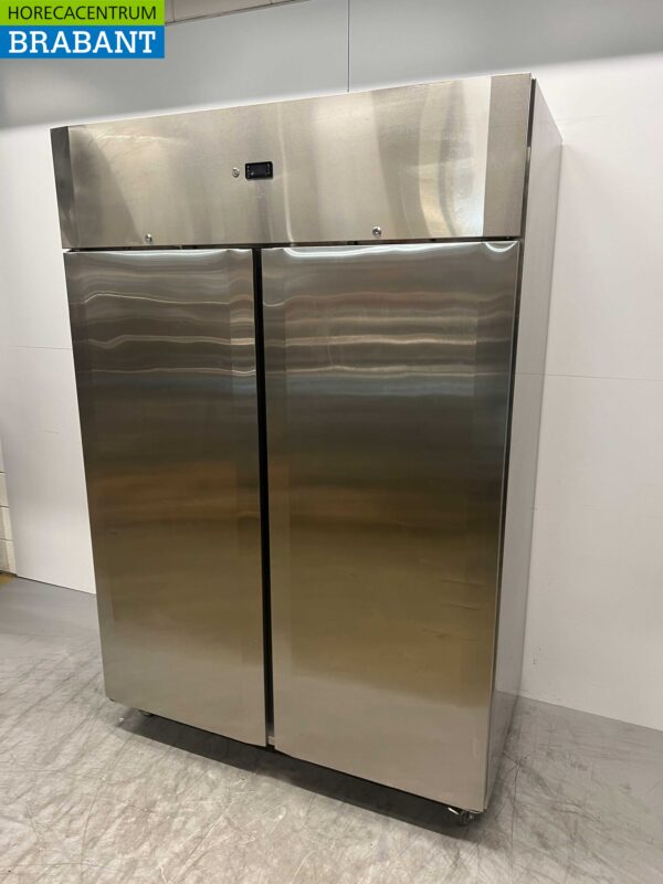 Acier inoxydable CoolHead Congélateur à deux portes Congélateur 1255 litres 230V Horeca – Image 2