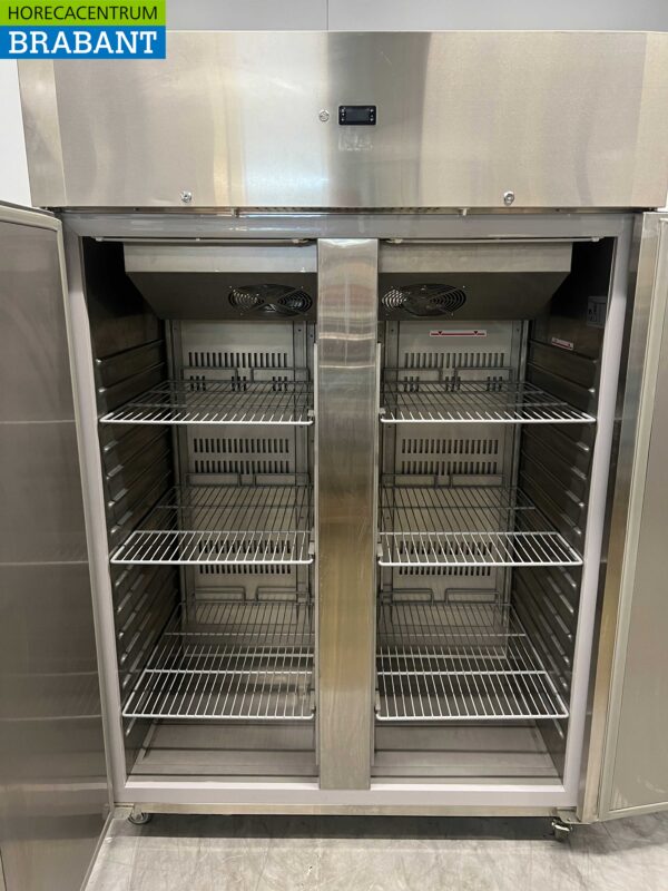Acier inoxydable CoolHead Congélateur à deux portes Congélateur 1255 litres 230V Horeca – Image 4
