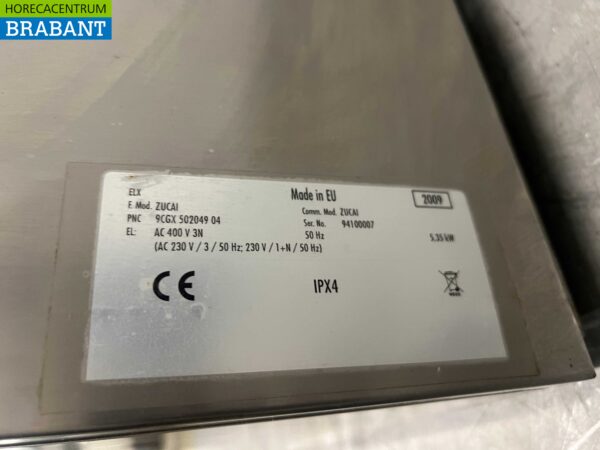 Lave-vaisselle Zanussi ZUCAI en acier inoxydable Chargement frontal 400V Horeca – Image 6