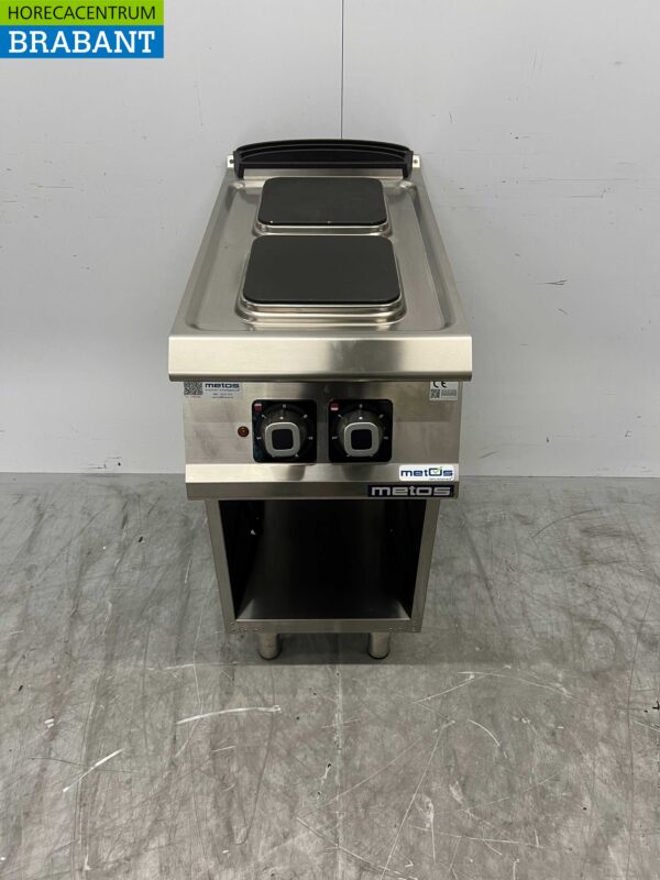 Acier inoxydable Olis 2 brûleurs Cuisinière électrique 40 cm 400V Horeca