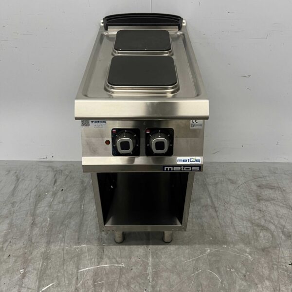 Acier inoxydable Olis 2 brûleurs Cuisinière électrique 40 cm 400V Horeca