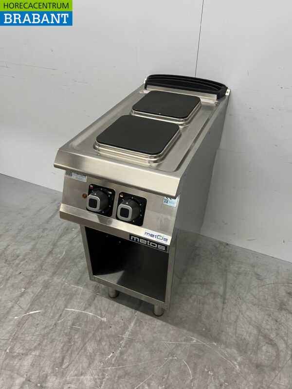 Acier inoxydable Olis 2 brûleurs Cuisinière électrique 40 cm 400V Horeca – Image 2