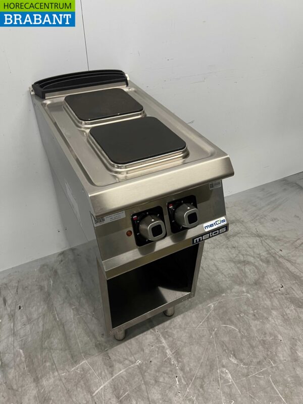 Acier inoxydable Olis 2 brûleurs Cuisinière électrique 40 cm 400V Horeca – Image 3