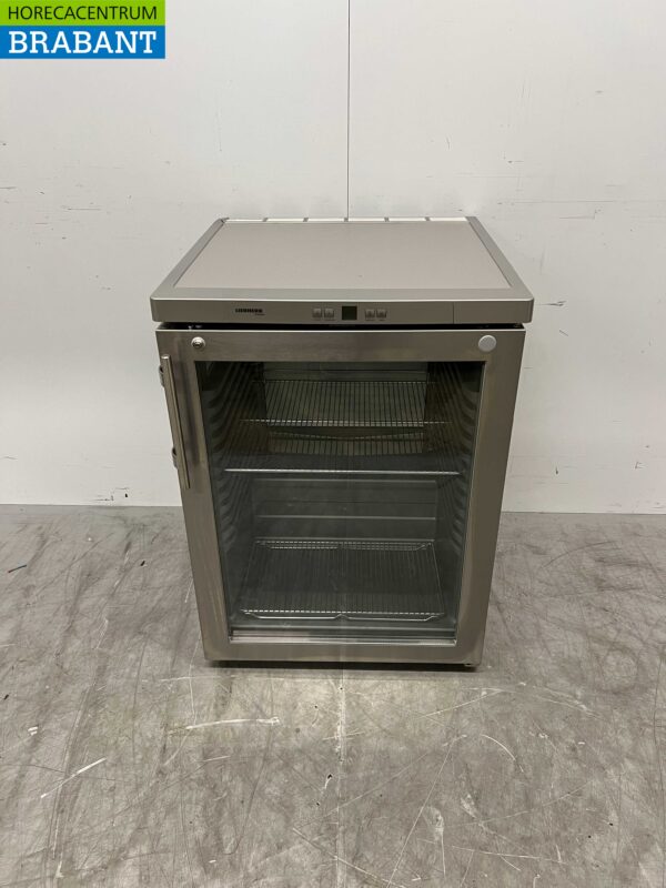 Réfrigérateur à porte vitrée Liebherr en acier inoxydable Réfrigérateur 143 litres 230V Horeca