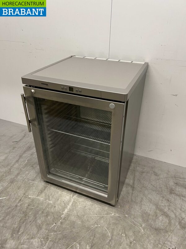 Réfrigérateur à porte vitrée Liebherr en acier inoxydable Réfrigérateur 143 litres 230V Horeca – Image 3
