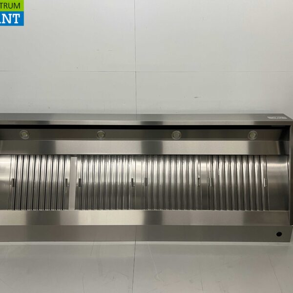 Hotte aspirante en acier inoxydable Hotte Moteur 2500 kuub Modèle incliné Premium-line 250 cm 230V Horeca