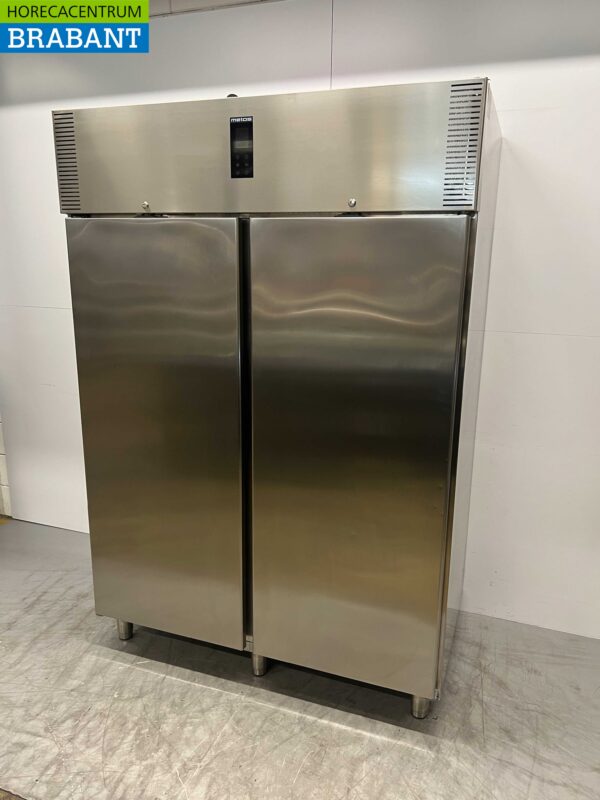 Acier inoxydable Polaris AD 140 BT Congélateur double porte 2 portes Congélateur 1400 litres 230V Horeca – Image 2