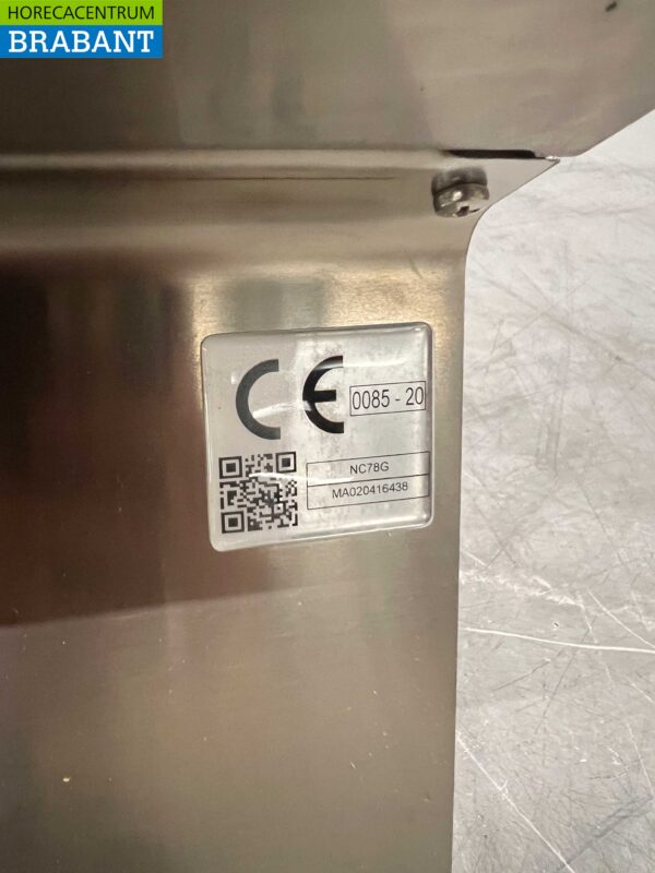 Acier inoxydable Mareno Surface de cuisson 4 brûleurs 80 cm GAS Horeca – Image 4