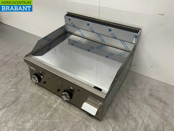 Plaque de cuisson Mareno Mirror en acier inoxydable Plaque de gril chromée 80 cm GAS Horeca – Image 2