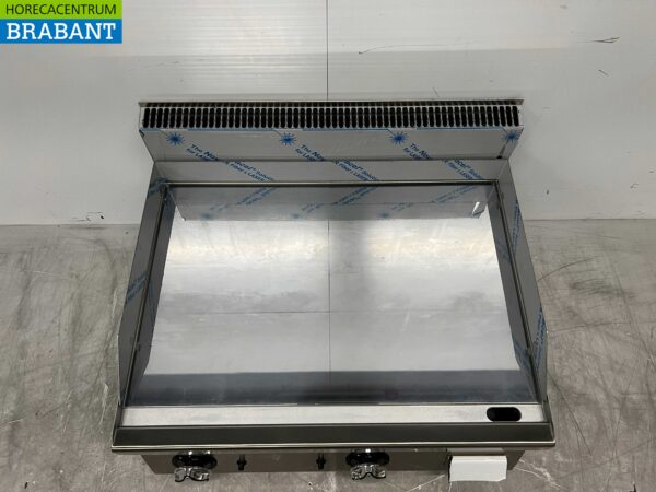 Plaque de cuisson Mareno Mirror en acier inoxydable Plaque de gril chromée 80 cm GAS Horeca – Image 4