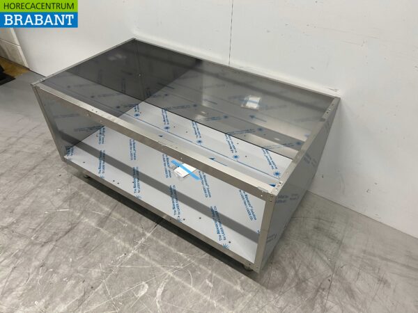 Acier inoxydable Mareno Train de roulement 120 x 60 x 60 cm Horeca – Image 2