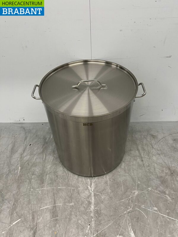 Acier inoxydable Poêle à soupe Poêle de cuisson Induction 55 x 60 cm 140 litres Restauration