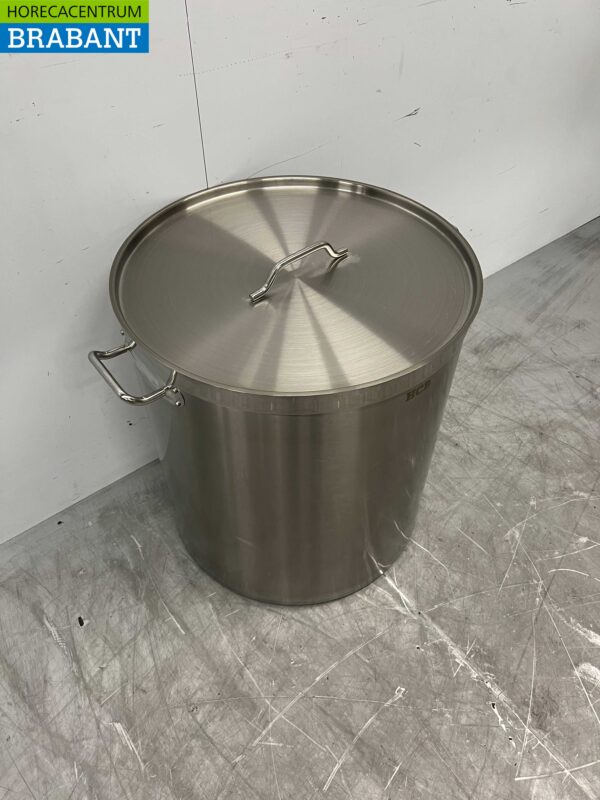 Acier inoxydable Poêle à soupe Poêle de cuisson Induction 55 x 60 cm 140 litres Restauration – Image 3