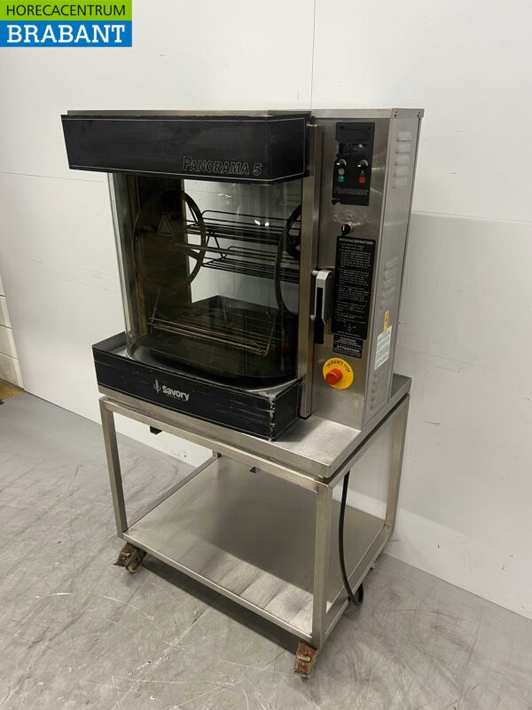Gril à rôtisserie Savory Panorama 5 en acier inoxydable 3 paniers 400V Catering – Image 2
