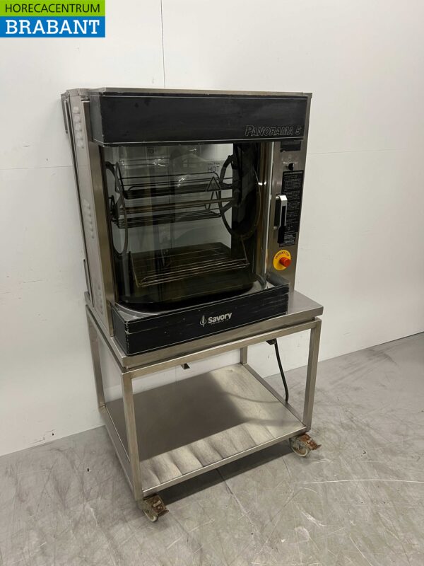 Gril à rôtisserie Savory Panorama 5 en acier inoxydable 3 paniers 400V Catering – Image 3