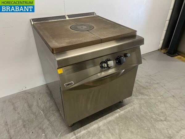 Zanussi inox Table de cuisson lisse avec four 80 cm GAS Horeca – Image 3