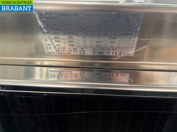 Zanussi inox Table de cuisson lisse avec four 80 cm GAS Horeca – Image 6