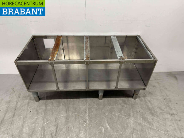 Base en acier inoxydable 140,5 x 57 x 67,5 cm Restauration – Image 2