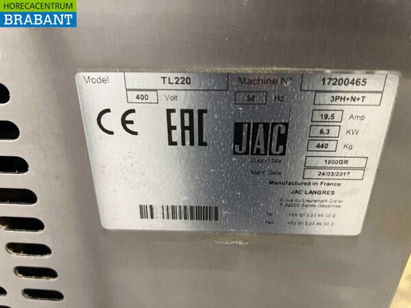 Bouilloire à levain en acier inoxydable Jac Tradilevain TL220 400V Boulangerie – Image 6