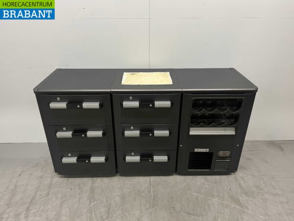 Gamko Backbar Bar Cooler Bottle Nest 5 Tiroirs 170.5 cm Catering