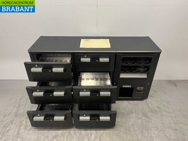 Gamko Backbar Bar Cooler Bottle Nest 5 Tiroirs 170.5 cm Catering – Image 4