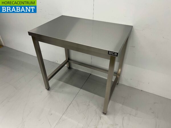 Table de travail en acier inoxydable Premium-line 90 x 60 x 85 cm Restauration – Image 2