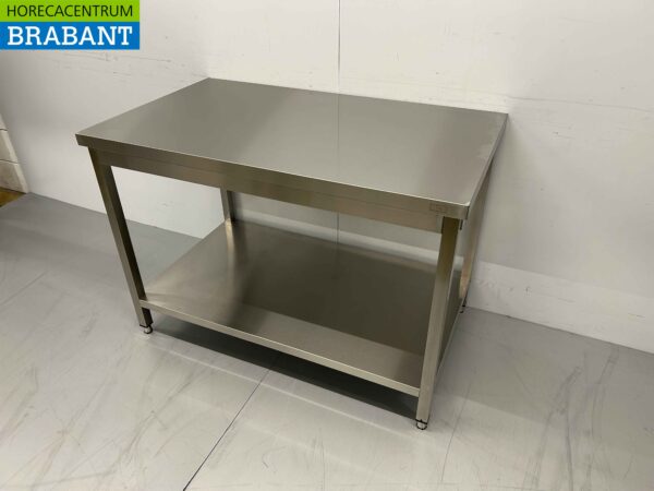 Table de travail en acier inoxydable Basic-line 120 x 70 x 85 cm Restauration – Image 2
