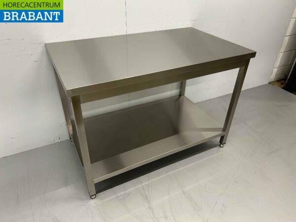 Table de travail en acier inoxydable Basic-line 120 x 70 x 85 cm Restauration – Image 3