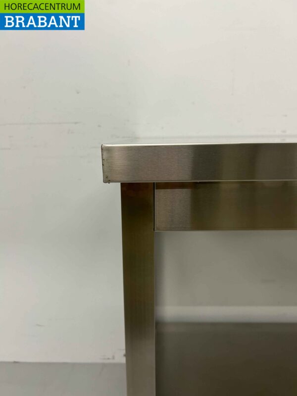 Table de travail en acier inoxydable Basic-line 120 x 70 x 85 cm Restauration – Image 4