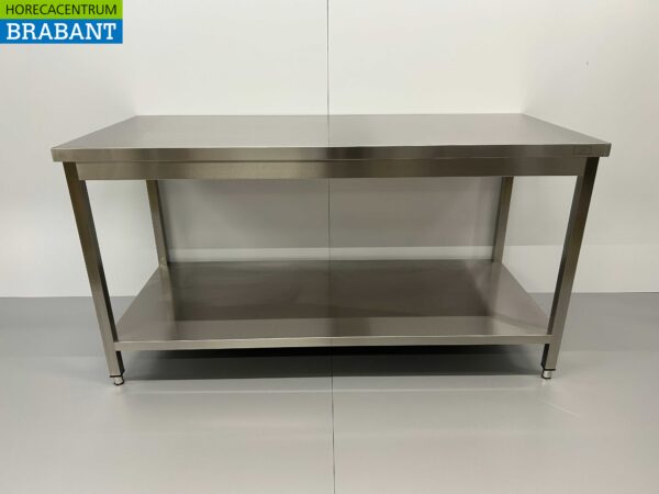 Table de travail en acier inoxydable Basic-line 160 x 70 x 85 cm Restauration