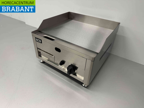 Acier inoxydable HCB Plaque de cuisson Plaque de gril Lisse 50 cm PROPAAN Horeca – Image 3