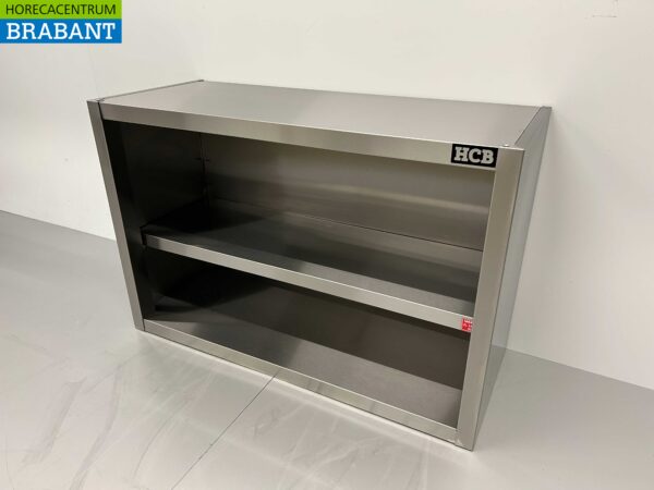 Armoire murale en acier inoxydable Premium-line Modèle ouvert 100 cm Restauration – Image 2
