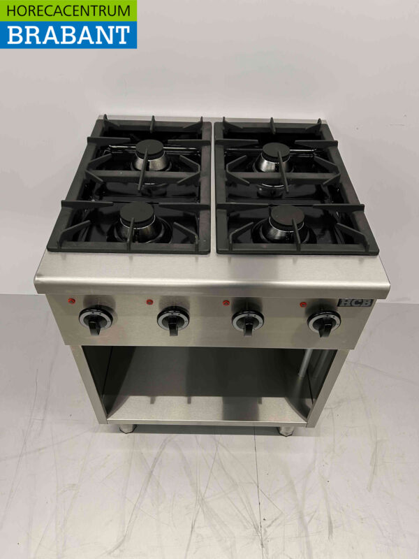HCB acier inoxydable Cuisinière à gaz 4 brûleurs Série 700 70 cm 24 kW Horeca – Image 4