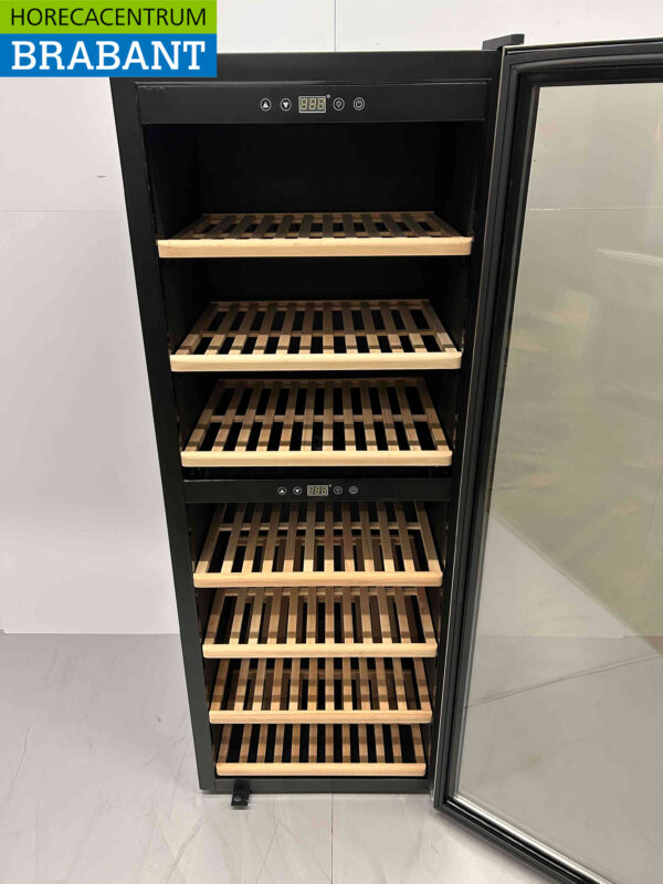 HCB Réfrigérateur à vin de luxe Réfrigérateur à vin 2 zones 126 bouteilles 230V Restauration – Image 4