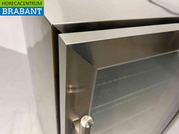 Bar réfrigéré en acier inoxydable pour l'extérieur Portes vitrées pliantes 150 litres 59,5 cm 230V Horeca – Image 8
